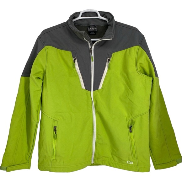 NWT CB Sports Womens Green Long Sleeve Mock Neck Zipper Pockets‎ Jacket Size XL - Picture 1 of 10